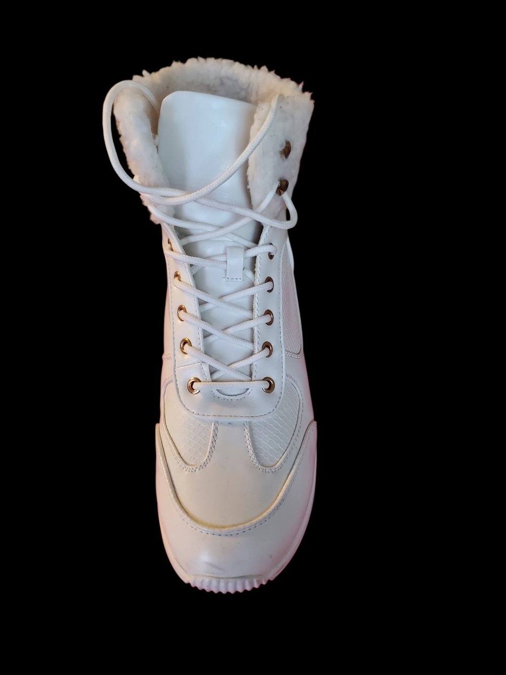 Cute White Gym-Shoe Boot